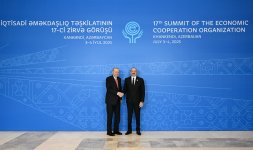 Prezident İlham Əliyev Xankəndi şəhərində İqtisadi Əməkdaşlıq Təşkilatının 17-ci Zirvə görüşündə çıxış edib (FOTO/VİDEO) (YENİLƏNİB-7)