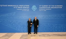 Prezident İlham Əliyev Xankəndi şəhərində İqtisadi Əməkdaşlıq Təşkilatının 17-ci Zirvə görüşündə çıxış edib (FOTO/VİDEO) (YENİLƏNİB-7)