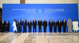 Prezident İlham Əliyev Xankəndi şəhərində İqtisadi Əməkdaşlıq Təşkilatının 17-ci Zirvə görüşündə çıxış edib (FOTO/VİDEO) (YENİLƏNİB-7)