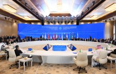 Prezident İlham Əliyev Xankəndi şəhərində İqtisadi Əməkdaşlıq Təşkilatının 17-ci Zirvə görüşündə çıxış edib (FOTO/VİDEO) (YENİLƏNİB-7)