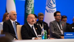 Prezident İlham Əliyev Xankəndi şəhərində İqtisadi Əməkdaşlıq Təşkilatının 17-ci Zirvə görüşündə çıxış edib (FOTO/VİDEO) (YENİLƏNİB-7)