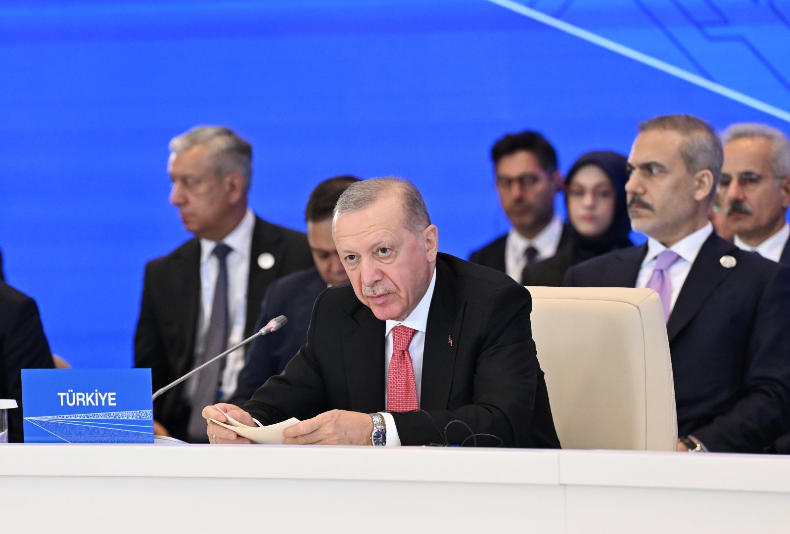 Prezident İlham Əliyev Xankəndi şəhərində İqtisadi Əməkdaşlıq Təşkilatının 17-ci Zirvə görüşündə çıxış edib (FOTO/VİDEO) (YENİLƏNİB-6)