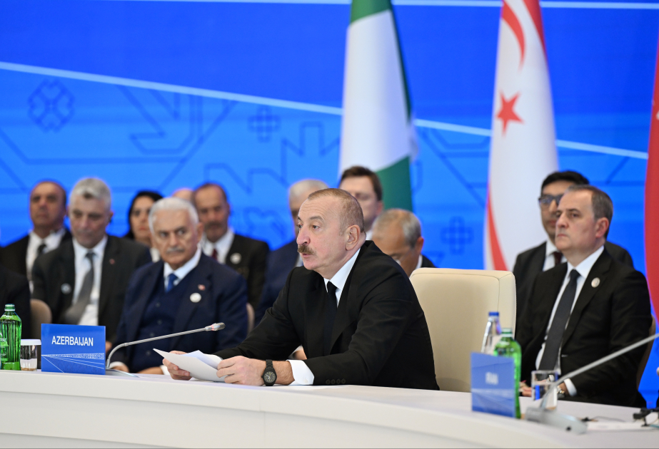 Prezident İlham Əliyev: ECO-nun Zirvə görüşünün Qarabağda, Xankəndidə təşkil edilməsinin xüsusi mənası var (TAM NİTQ)