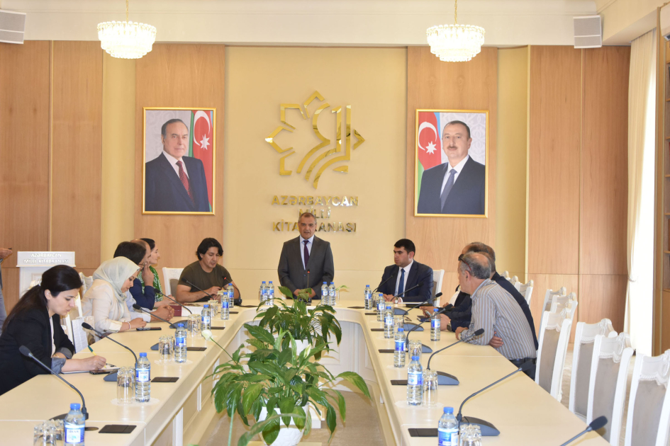 Mərakeşli jurnalistlər Milli Kitabxananda olublar (FOTO)