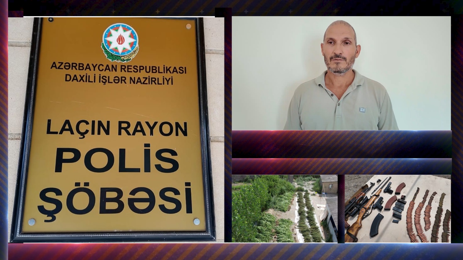 Laçında əməliyyat: 300-ə yaxın çətənə bitkisi və silah-sursat aşkarlandı (VİDEO)