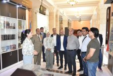 Mərakeşli jurnalistlər Milli Kitabxananda olublar (FOTO)