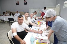 Xaçmaz rayonunda Aşura günü qanvermə aksiyası keçirilib (FOTO)