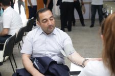 Xaçmaz rayonunda Aşura günü qanvermə aksiyası keçirilib (FOTO)