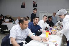 Xaçmaz rayonunda Aşura günü qanvermə aksiyası keçirilib (FOTO)