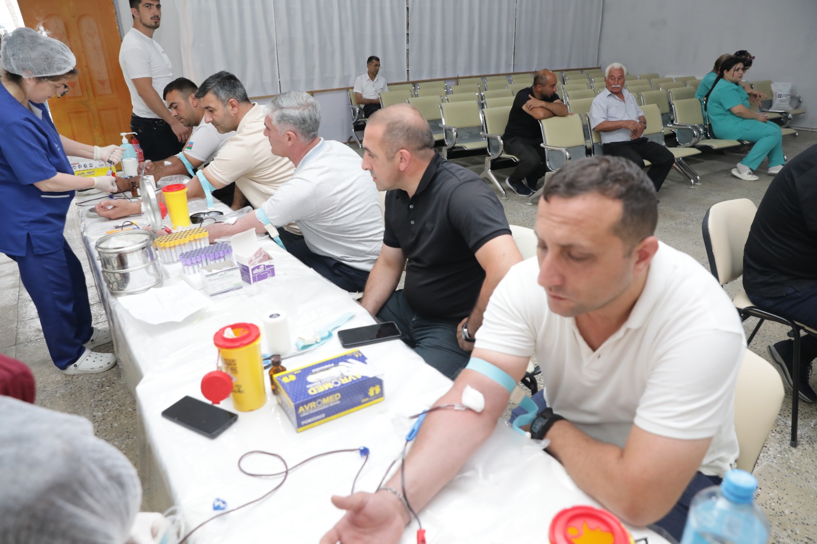 Xaçmaz rayonunda Aşura günü qanvermə aksiyası keçirilib (FOTO)