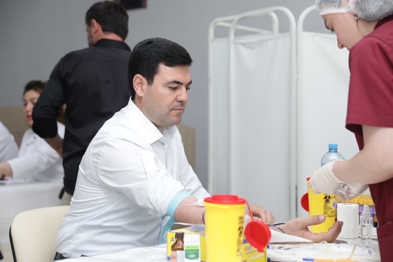 Xaçmaz rayonunda Aşura günü qanvermə aksiyası keçirilib (FOTO)
