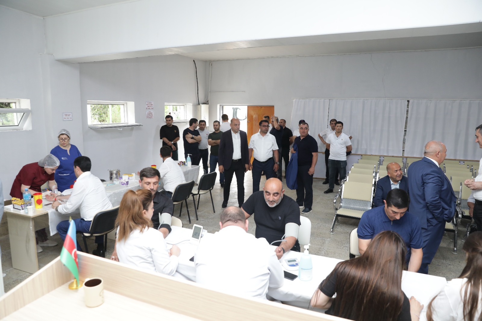 Xaçmaz rayonunda Aşura günü qanvermə aksiyası keçirilib (FOTO)