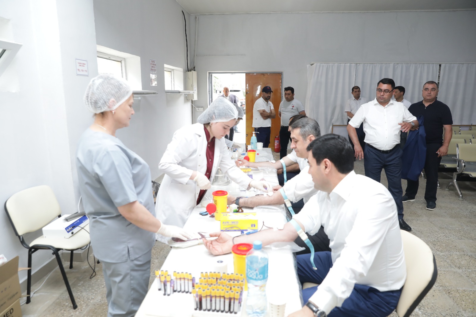 Xaçmaz rayonunda Aşura günü qanvermə aksiyası keçirilib (FOTO)