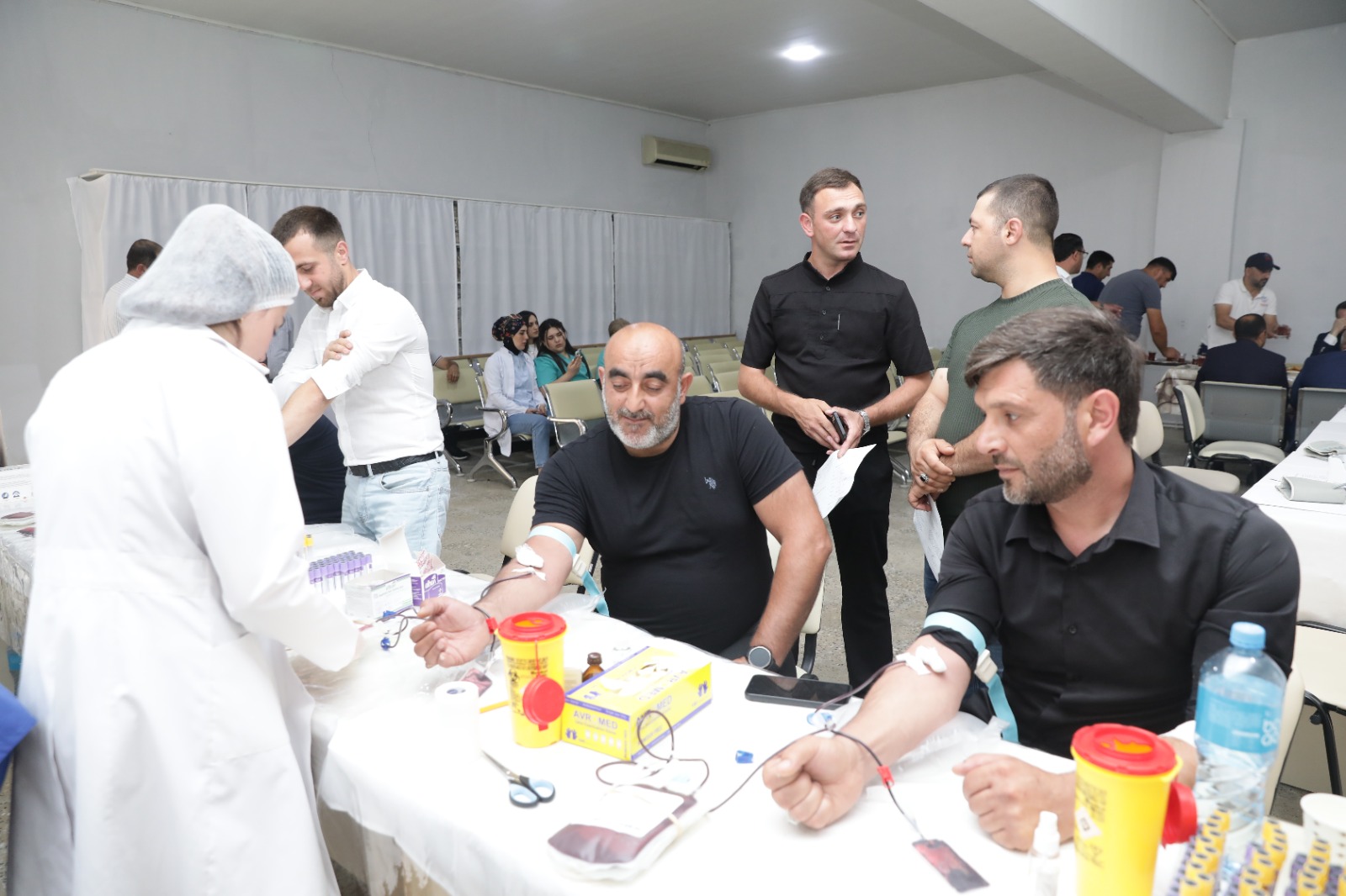 Xaçmaz rayonunda Aşura günü qanvermə aksiyası keçirilib (FOTO)