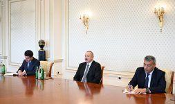 Prezident İlham Əliyev Pakistan Milli Assambleyasının sədrinin başçılıq etdiyi nümayəndə heyətini qəbul edib (FOTO/VİDEO)