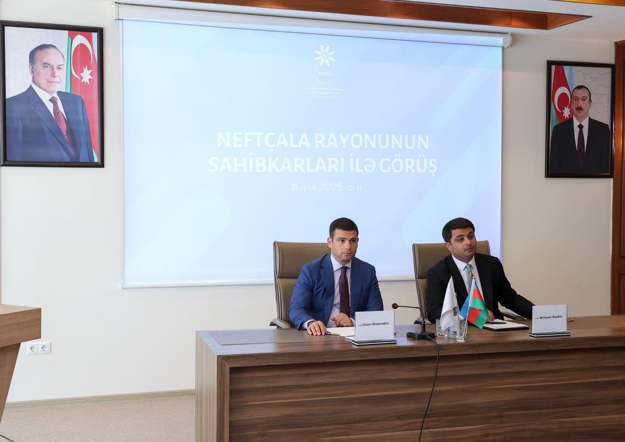 KOBİA-nın təşkilatçılığı ilə Neftçala sahibkarları ilə görüş keçirilib (FOTO)