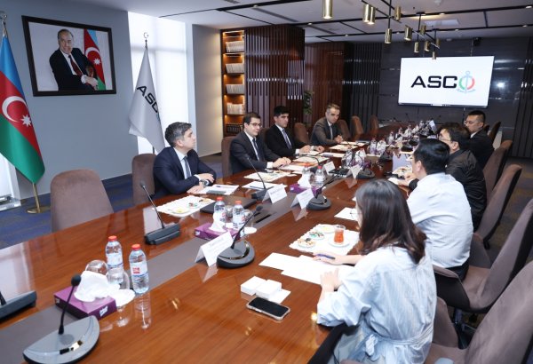 ASCO-da Çin şirkətinin nümayəndələri ilə görüş keçirilib (FOTO)