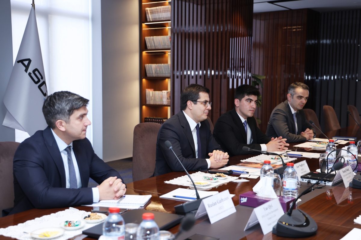 ASCO-da Çin şirkətinin nümayəndələri ilə görüş keçirilib (FOTO)