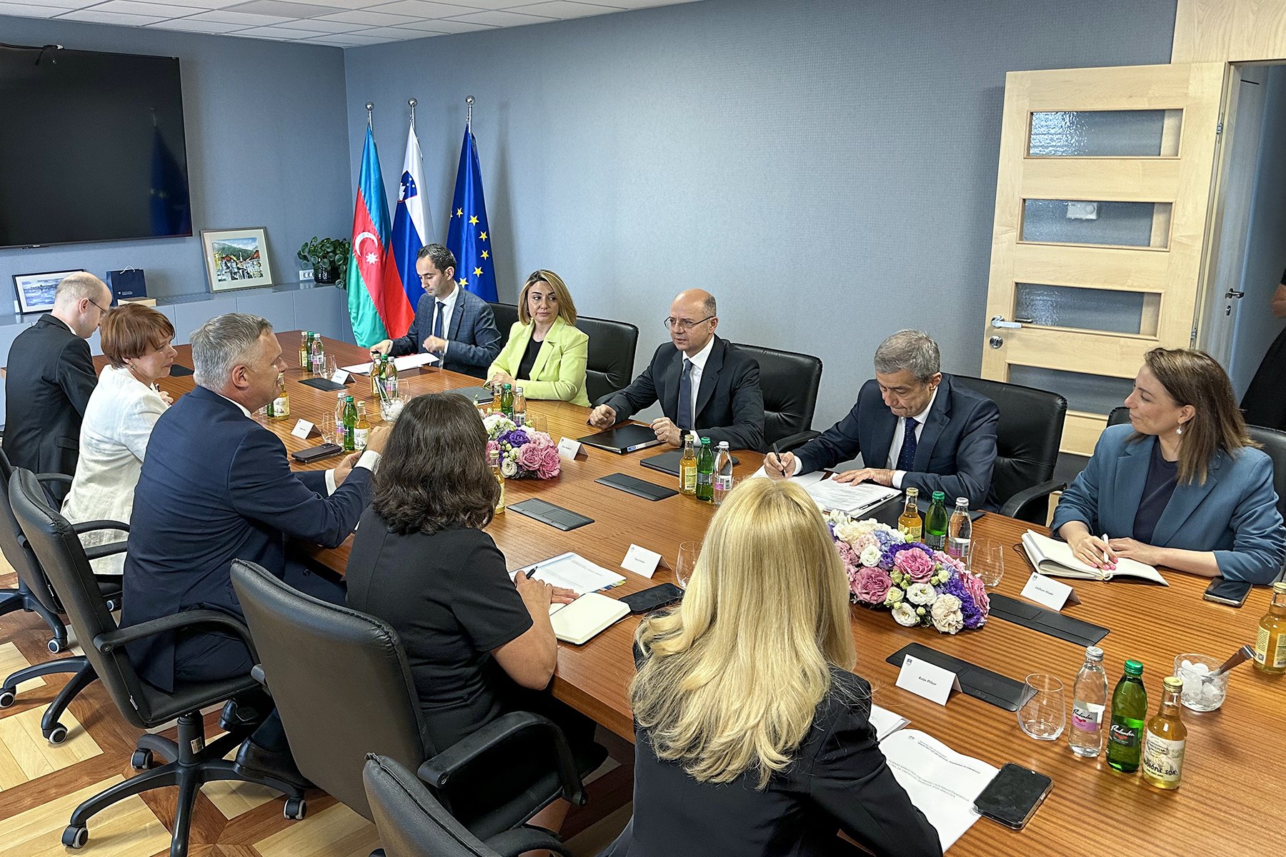 Azərbaycanın Sloveniyaya qaz tədarükünün artırılması müzakirə edilib (FOTO)