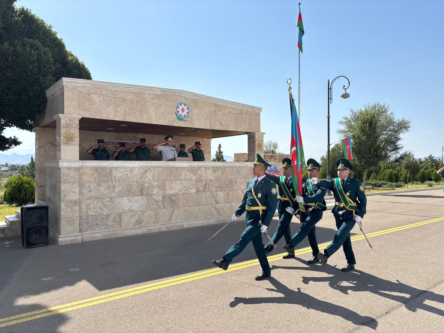 Hərbi xidməti başa vuran sərhədçi əsgərlər ehtiyata buraxılıb (FOTO)
