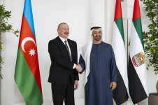 Prezident İlham Əliyevin Əbu-Dabidə Birləşmiş Ərəb Əmirliklərinin Prezidenti ilə görüşü olub (FOTO/VİDEO)