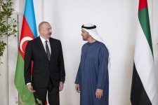 Prezident İlham Əliyevin Əbu-Dabidə Birləşmiş Ərəb Əmirliklərinin Prezidenti ilə görüşü olub (FOTO/VİDEO)