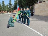 Hərbi xidməti başa vuran sərhədçi əsgərlər ehtiyata buraxılıb (FOTO)