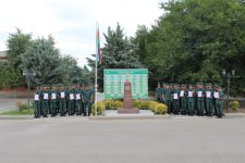 Hərbi xidməti başa vuran sərhədçi əsgərlər ehtiyata buraxılıb (FOTO)