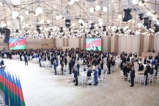 Diplomatik xidmət orqanları əməkdaşlarının peşə bayramı münasibətilə Gülüstan sarayında rəsmi qəbul təşkil olunub (FOTO)
