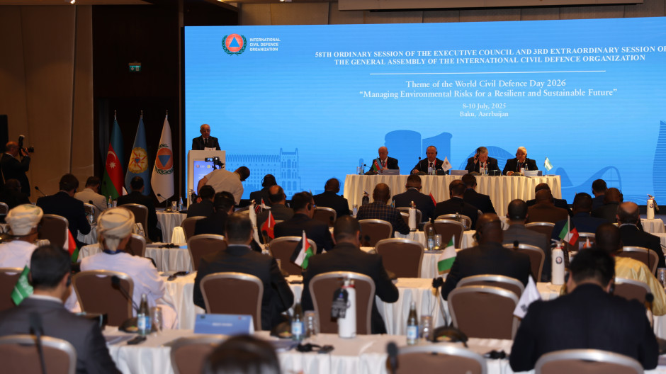Bakıda Beynəlxalq Mülki Müdafiə Təşkilatının Baş Assambleyasının 3-cü növbədənkənar sessiyası keçirilib (FOTO/VİDEO) (YENİLƏNİB)