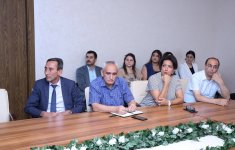 Professor M.Mərdanov elmi nəşirlərə verilən müasir tələblər mövzusunda təcrübəsini AzMİU alimləri ilə bölüşdü (FOTO)
