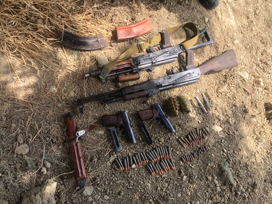 Abşeronda silah-sursat tapıldı (FOTO/VİDEO)