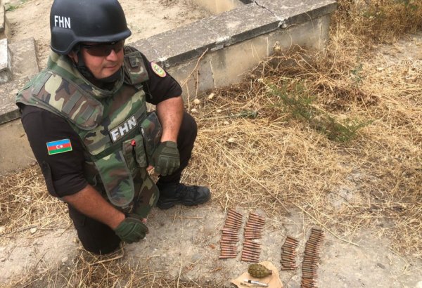 Abşeronda silah-sursat tapıldı (FOTO/VİDEO)