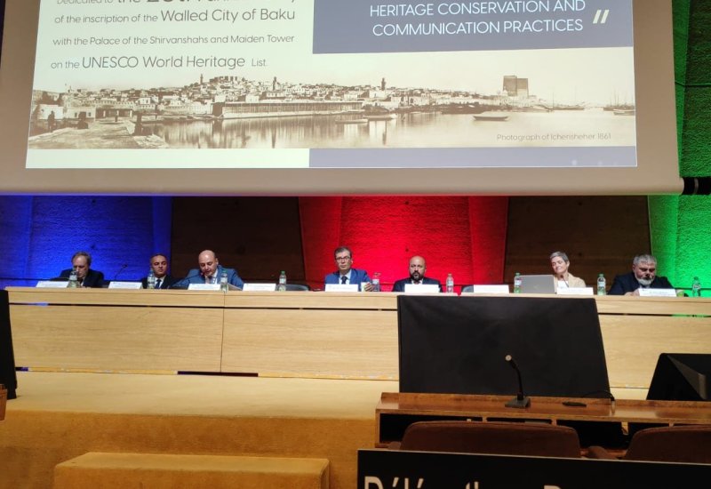 UNESCO-nun 47-ci sessiyasında İçərişəhərin Ümumdünya İrs Siyahısına daxil edilməsinin 25 illiyinə həsr olunmuş tədbir keçirilib (FOTO/VİDEO)