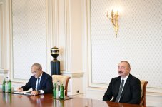 Azərbaycan Prezidenti İlham Əliyev Gürcüstanın iqtisadiyyat və davamlı inkişaf nazirini qəbul edib (FOTO/VİDEO)