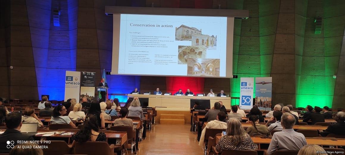 UNESCO-nun 47-ci sessiyasında İçərişəhərin Ümumdünya İrs Siyahısına daxil edilməsinin 25 illiyinə həsr olunmuş tədbir keçirilib (FOTO/VİDEO)