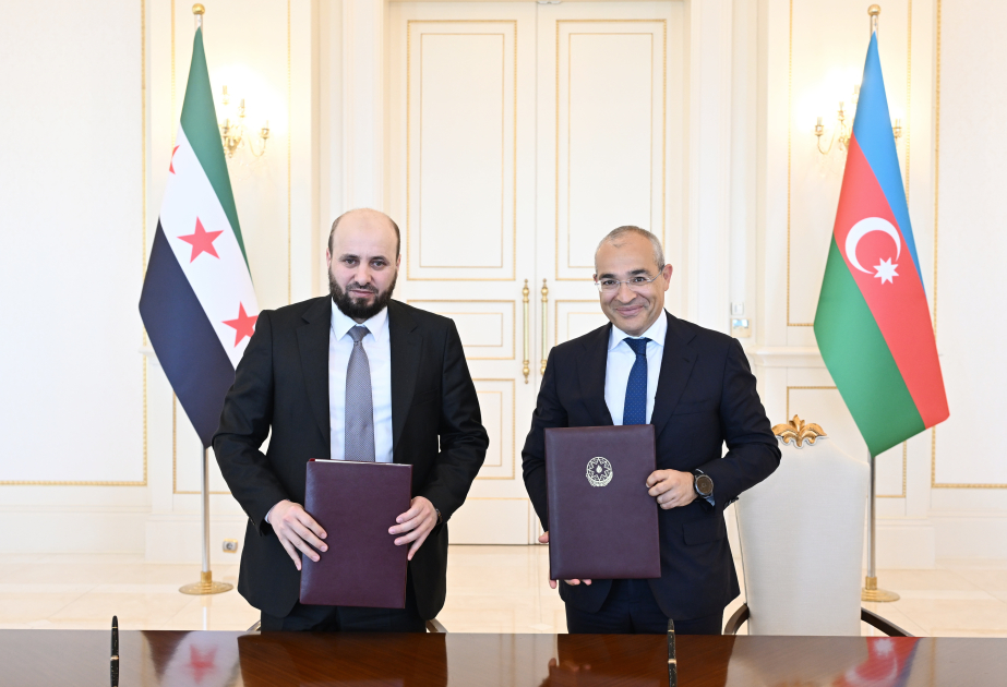 SOCAR ilə Suriya Ərəb Respublikası Hökuməti arasında Anlaşma Memorandumu imzalanıb (FOTO)