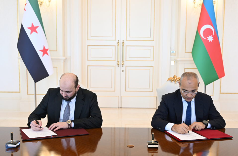 SOCAR ilə Suriya Ərəb Respublikası Hökuməti arasında Anlaşma Memorandumu imzalanıb (FOTO)