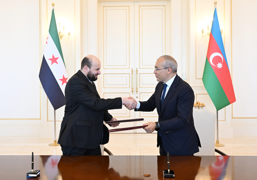 SOCAR ilə Suriya Ərəb Respublikası Hökuməti arasında Anlaşma Memorandumu imzalanıb (FOTO)