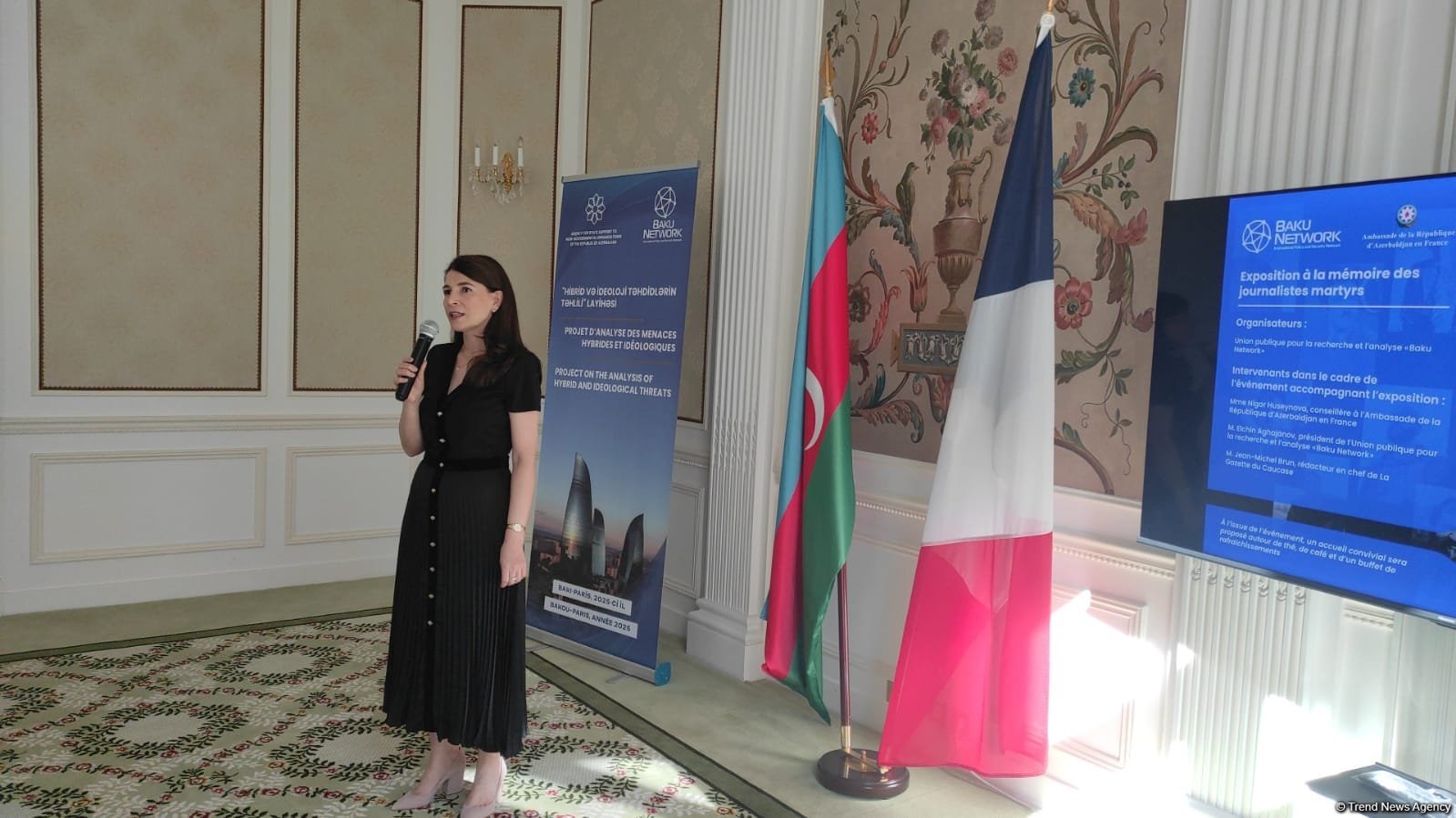 Baku Network Parisdə ilk dəfə olaraq erməni təcavüzü nəticəsində həlak olmuş azərbaycanlı jurnalistlərlə bağlı məsələ qaldırıb (FOTO/VİDEO)