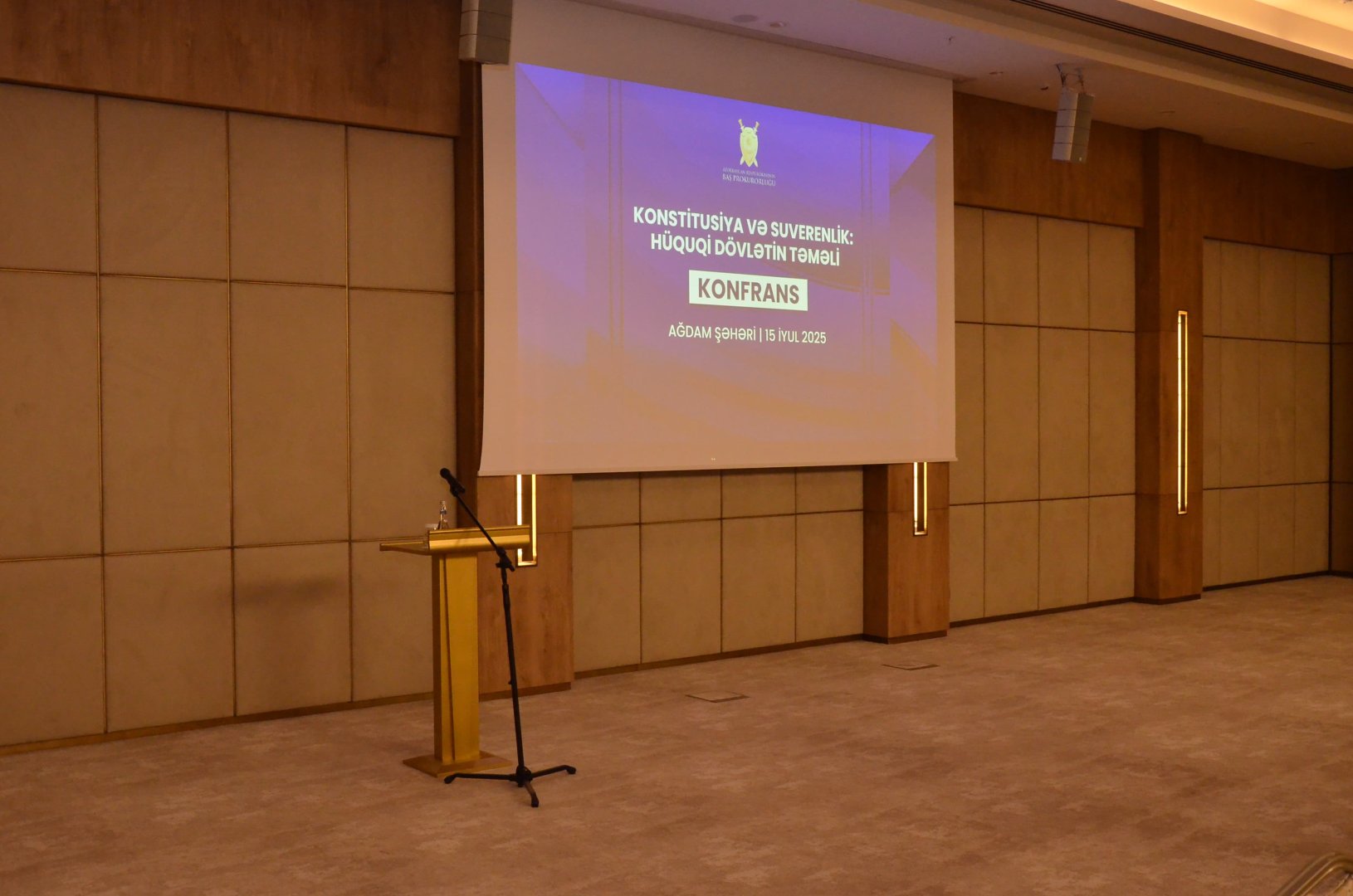 Baş Prokurorluq tərəfindən Ağdamda regional konfrans keçirilir (FOTO)