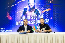 Bank Respublika və UFC ulduzu Rafael Fiziev arasında əməkdaşlıq sazişi imzalandı (FOTO)