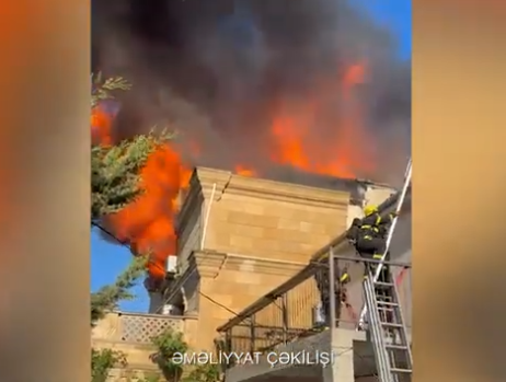 Bakıda fərdi yaşayış evində yanğın olub (VİDEO)