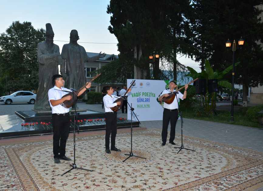 Qazaxda Vaqif Poeziya Günlərinin rəsmi açılış mərasimi olub (FOTO/VİDEO)