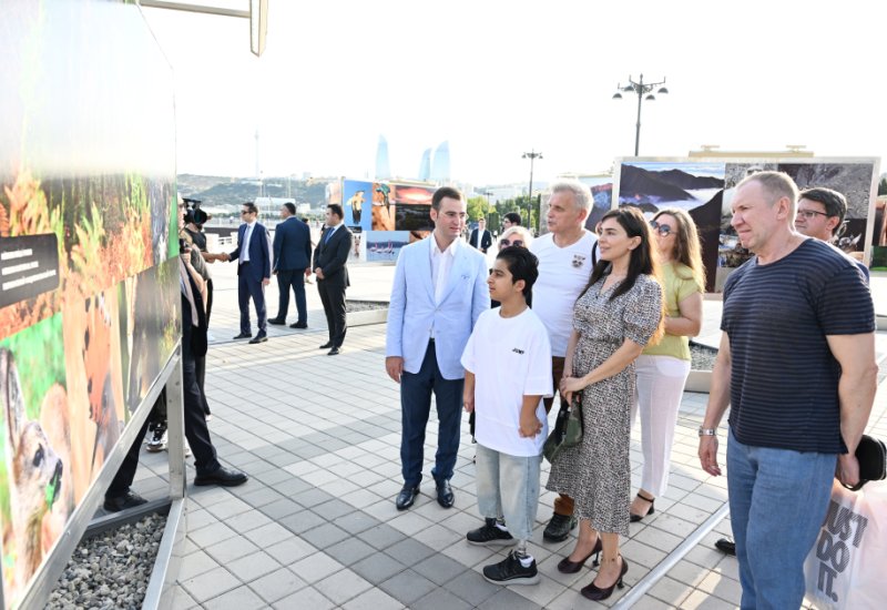 Heydər Əliyev Fondunun vitse-prezidenti Leyla Əliyeva Azərbaycanda təbiətin mühafizəsinin 100 illiyinə həsr olunmuş fotosərginin açılışında iştirak edib (FOTO)