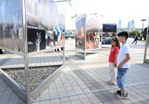 Heydər Əliyev Fondunun vitse-prezidenti Leyla Əliyeva Azərbaycanda təbiətin mühafizəsinin 100 illiyinə həsr olunmuş fotosərginin açılışında iştirak edib (FOTO)