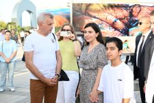 Heydər Əliyev Fondunun vitse-prezidenti Leyla Əliyeva Azərbaycanda təbiətin mühafizəsinin 100 illiyinə həsr olunmuş fotosərginin açılışında iştirak edib (FOTO)