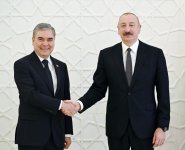 Prezident İlham Əliyevin Türkmənistan Xalq Məsləhətinin sədri Qurbanqulu Berdiməhəmmədov ilə görüşü olub (FOTO/VİDEO)