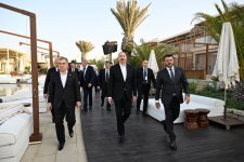 Prezident İlham Əliyev və Türkmənistan Xalq Məsləhətinin sədri Qurbanqulu Berdiməhəmmədov “Sea Breeze”də olublar (FOTO/VİDEO)