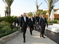 Prezident İlham Əliyev və Türkmənistan Xalq Məsləhətinin sədri Qurbanqulu Berdiməhəmmədov “Sea Breeze”də olublar (FOTO/VİDEO)